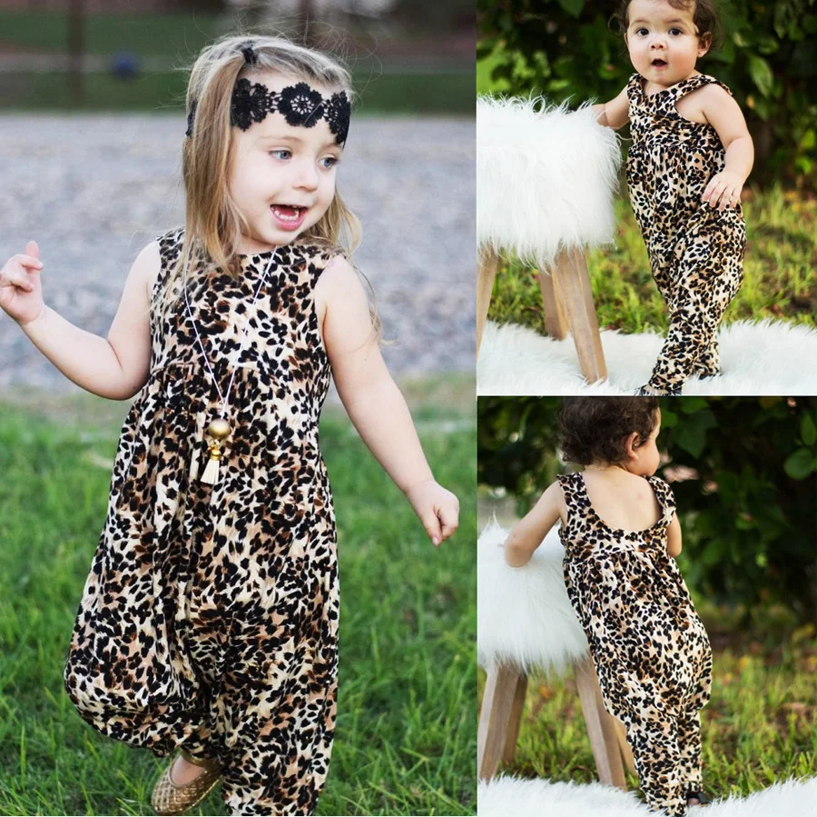 baby girl cheetah romper