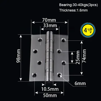 4'' Thickness 1.6mm Home Decorating Stainless Steel Door Hinge Folding Furniture Door Hinge Doors Open Bookcase
4'' Thickness 1.6mm Home Decorating Stainless Steel Door Hinge Folding Furniture Door Hinge Doors Open Bookcase