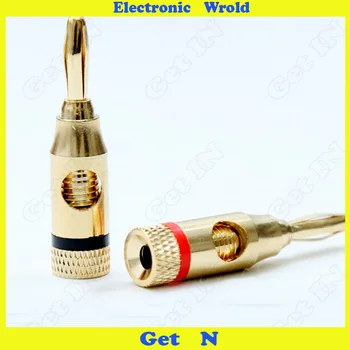 10pcs 4mm Banana Plug High Quality Stereo Speaker Subwoofers Pure Copper Gold Plated Free Solder Jack
10pcs 4mm Banana Plug High Quality Stereo Speaker Subwoofers Pure Copper Gold Plated Free Solder Jack