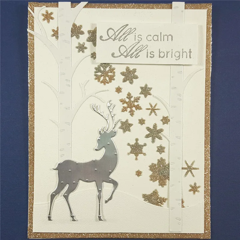 DiyArts 1 Pcs/lot Metal Cutting Dies Scrapbooking For Card Making DIY Embossing Cuts New Craft Die Deer and Tree
DiyArts 1 Pcs/lot Metal Cutting Dies Scrapbooking For Card Making DIY Embossing Cuts New Craft Die Deer and Tree
