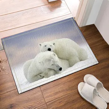 Two polar bears in the snowfield Bath Rug, Non-Slip Floor Entryways Outdoor Indoor Front Door Mat
Two polar bears in the snowfield Bath Rug, Non-Slip Floor Entryways Outdoor Indoor Front Door Mat