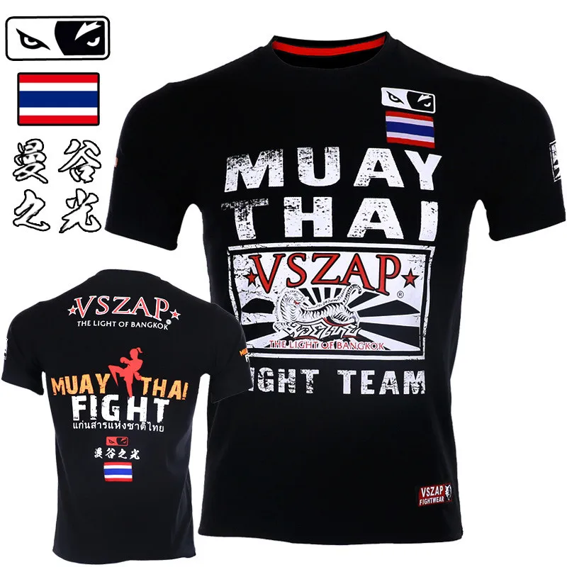 VSZAP Muscle Male Fitness Fighting T-shirts Men Short-sleeved MMA Muay Thai Bangkok Thailand Tiger Fight UFC Sporting Sanda
VSZAP Muscle Male Fitness Fighting T-shirts Men Short-sleeved MMA Muay Thai Bangkok Thailand Tiger Fight UFC Sporting Sanda