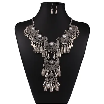 Choker Boho Collar Bohemian Long Tassel Maxi Pendant Necklace Ethnic Big Colar Statement Vintage Necklace 2017 Women Wholesale
Choker Boho Collar Bohemian Long Tassel Maxi Pendant Necklace Ethnic Big Colar Statement Vintage Necklace 2017 Women Wholesale