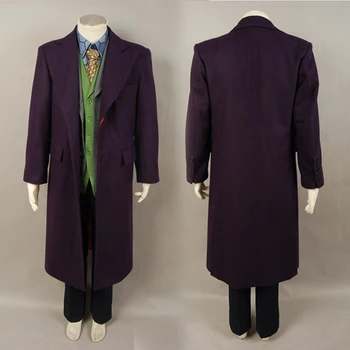 High Quality Batman the Dark Knight Joker Cosplay Costume 5pcs Set Purple Trench Coat+Vest+Shirt+Pant+Tie
High Quality Batman the Dark Knight Joker Cosplay Costume 5pcs Set Purple Trench Coat+Vest+Shirt+Pant+Tie