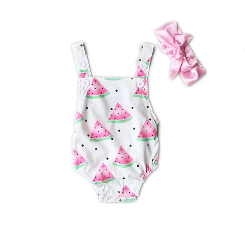 2019 Hot Adorable Spring Infantil Toddler Newborn Baby Girl Watermelon Fashion Romper + Headband 2PCS Outfits 0-24M
2019 Hot Adorable Spring Infantil Toddler Newborn Baby Girl Watermelon Fashion Romper + Headband 2PCS Outfits 0-24M
