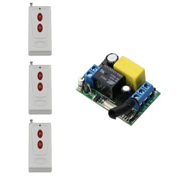 AC 220V Wireless Remote Control Switch 1CH 10A Relay Receiver Transmitter Remote Light Switch System Learning Code ; 315/433Mhz
AC 220V Wireless Remote Control Switch 1CH 10A Relay Receiver Transmitter Remote Light Switch System Learning Code ; 315/433Mhz