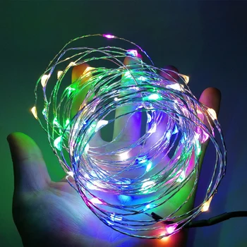 5/10M Garland USB Powered LED String Light Copper Wire Waterproof RGB christmas colorful decorations for home Rice lights
5/10M Garland USB Powered LED String Light Copper Wire Waterproof RGB christmas colorful decorations for home Rice lights