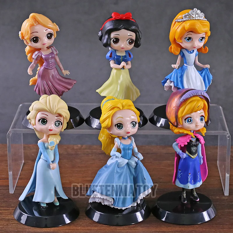 6pcs/setQ Posket Princess Elsa Anna Snow White Aurora Rapunzel Cinderella PVC Action Figures Classic Toy Kids Best Birthday Gift
6pcs/setQ Posket Princess Elsa Anna Snow White Aurora Rapunzel Cinderella PVC Action Figures Classic Toy Kids Best Birthday Gift