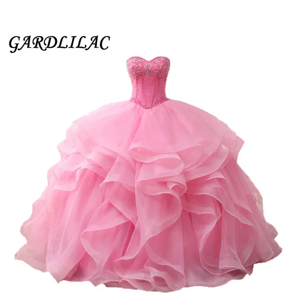 Hot Pink Ball Gown Quinceanera Dresses 2019 Vestido de debutante Prom Dress vestidos de 15 anos Beaded sweet 16 Ruffles
Hot Pink Ball Gown Quinceanera Dresses 2019 Vestido de debutante Prom Dress vestidos de 15 anos Beaded sweet 16 Ruffles