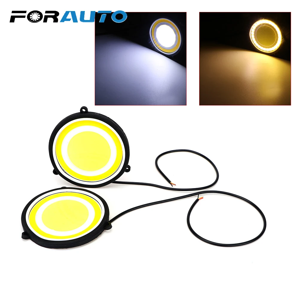 FORAUTO 2pcs Car DRL COB Daytime Running Light LED Lamp Car Flexible External Lights Round Shape Auto Daylight White Warm White
FORAUTO 2pcs Car DRL COB Daytime Running Light LED Lamp Car Flexible External Lights Round Shape Auto Daylight White Warm White
