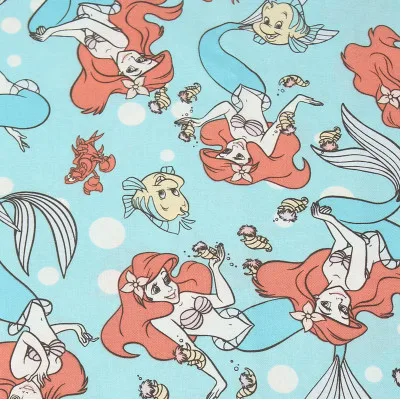100*140cm Cartoon Princess mermaid Cotton Sewing Fabric Diy Handmade Craft girl Bedding Home Cloth Purse Quilt
100*140cm Cartoon Princess mermaid Cotton Sewing Fabric Diy Handmade Craft girl Bedding Home Cloth Purse Quilt