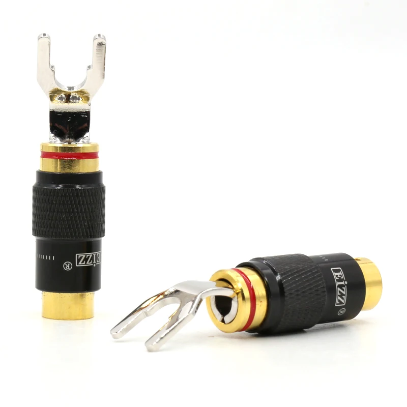 Free shipping 4pcs Banana Plug Speaker Cable Y Plug Spade Rhodium Plated Fork Connectors
Free shipping 4pcs Banana Plug Speaker Cable Y Plug Spade Rhodium Plated Fork Connectors