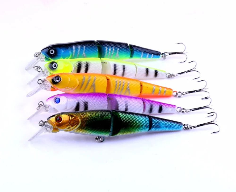 5Pcs Big Size Fishing Bait 12.5CM 16.2G 3 Section Jointed Lure Wobbler Bait Swimbait Fishing Tackle Minnow Fishing Lures
5Pcs Big Size Fishing Bait 12.5CM 16.2G 3 Section Jointed Lure Wobbler Bait Swimbait Fishing Tackle Minnow Fishing Lures