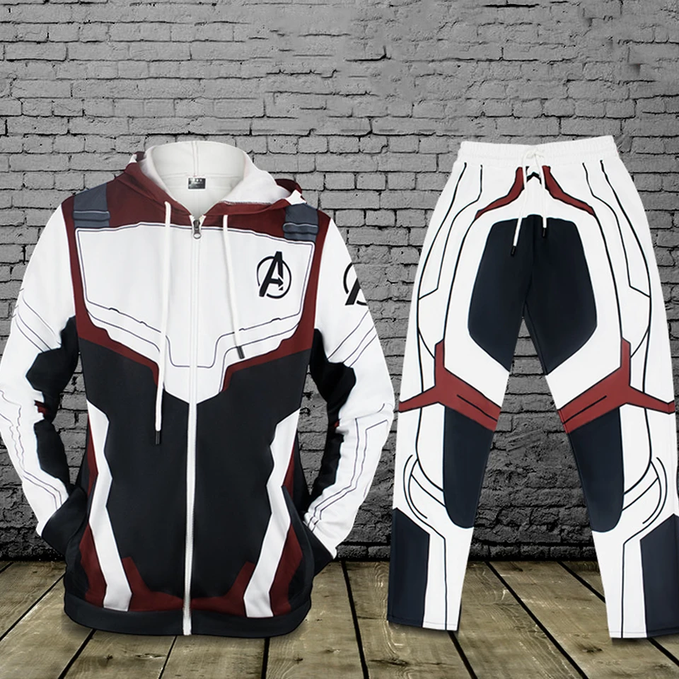 Marvel The Avengers 4 Endgame Quantum Realm Cosplay Costume Hoodies Pants Men Hooded Avengers Zipper End Game Sweatshirt Jacket
Marvel The Avengers 4 Endgame Quantum Realm Cosplay Costume Hoodies Pants Men Hooded Avengers Zipper End Game Sweatshirt Jacket