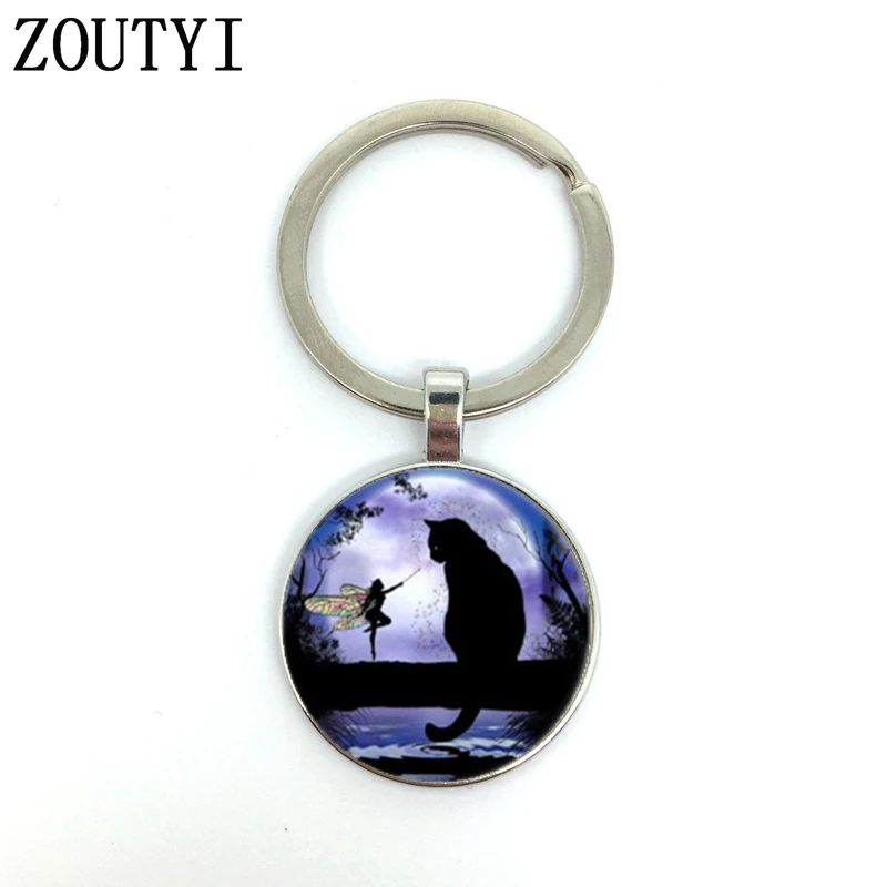 New/Hot, cat photos under the moon, male and female keychain quality car pendants, convex glass keychain.
New/Hot, cat photos under the moon, male and female keychain quality car pendants, convex glass keychain.
