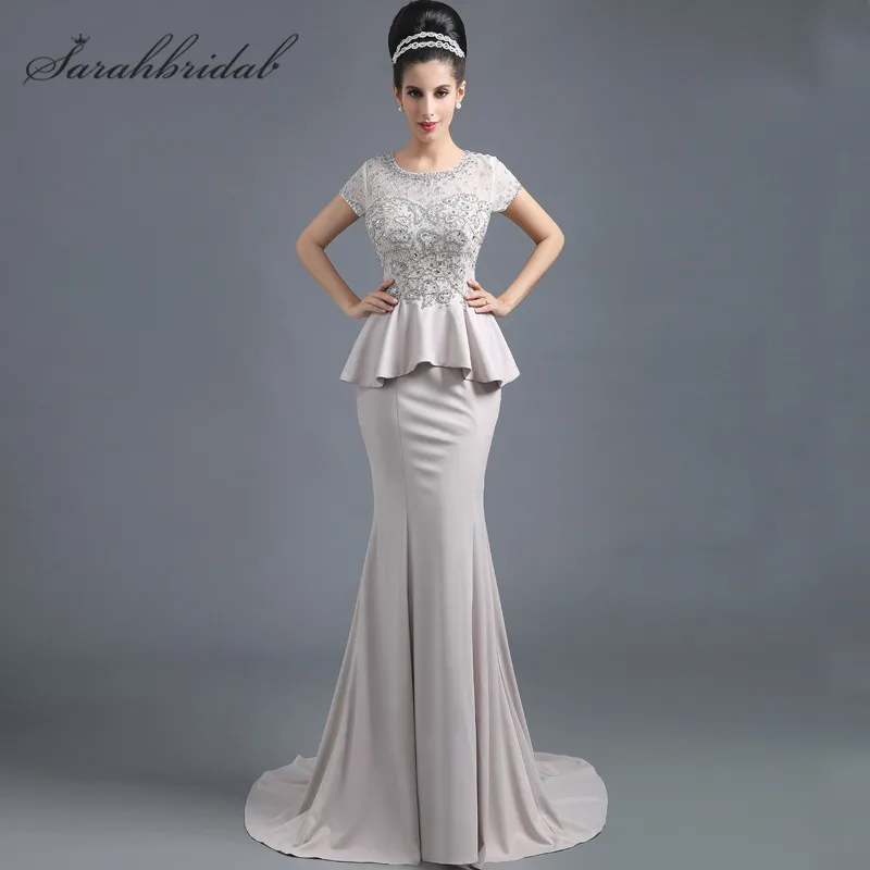 Classic Mermaid Evening Gowns Lace Pearls Short Sleeves Sheer Backless Women Mother of Bridal Dresses Hot Sale In Stock SD291
Classic Mermaid Evening Gowns Lace Pearls Short Sleeves Sheer Backless Women Mother of Bridal Dresses Hot Sale In Stock SD291