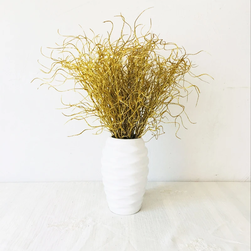 48cm golden silver glitter bling flower branches Eulaliopsis binata artificial Dried grass gilded grass Christmas flower
48cm golden silver glitter bling flower branches Eulaliopsis binata artificial Dried grass gilded grass Christmas flower