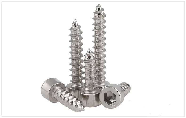 Carbon steel Cylinder head self-tapping screws round hex socket M2 M2.6 M3 M3.5 M4 M5 M6 screws for audio speaker HA screws 
Carbon steel Cylinder head self-tapping screws round hex socket M2 M2.6 M3 M3.5 M4 M5 M6 screws for audio speaker HA screws