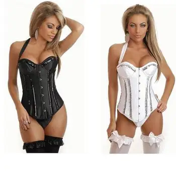 Bridal Slim Corset White Halter Sequin Bridesmaid Strips Bustier Shapewear for Women
Bridal Slim Corset White Halter Sequin Bridesmaid Strips Bustier Shapewear for Women