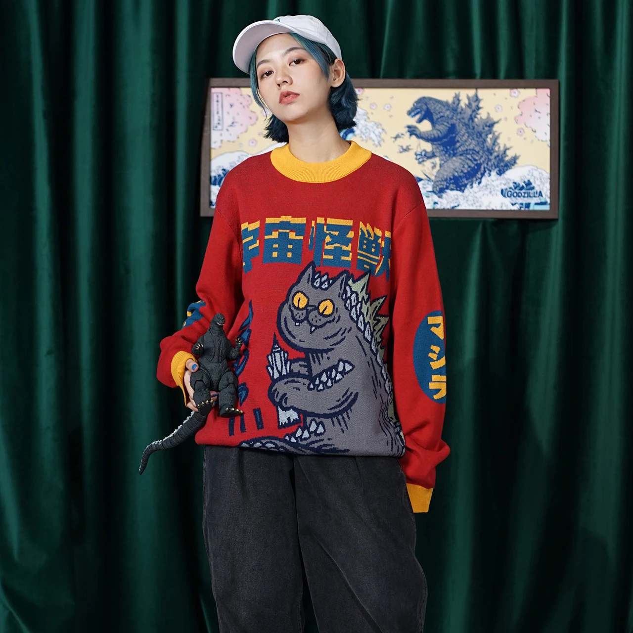 2018 Original Design Winter Ladies Thick Warm Sweater Monster Loose Pullover Knitted Jumper Tops For Men Women Red Knitwear
2018 Original Design Winter Ladies Thick Warm Sweater Monster Loose Pullover Knitted Jumper Tops For Men Women Red Knitwear