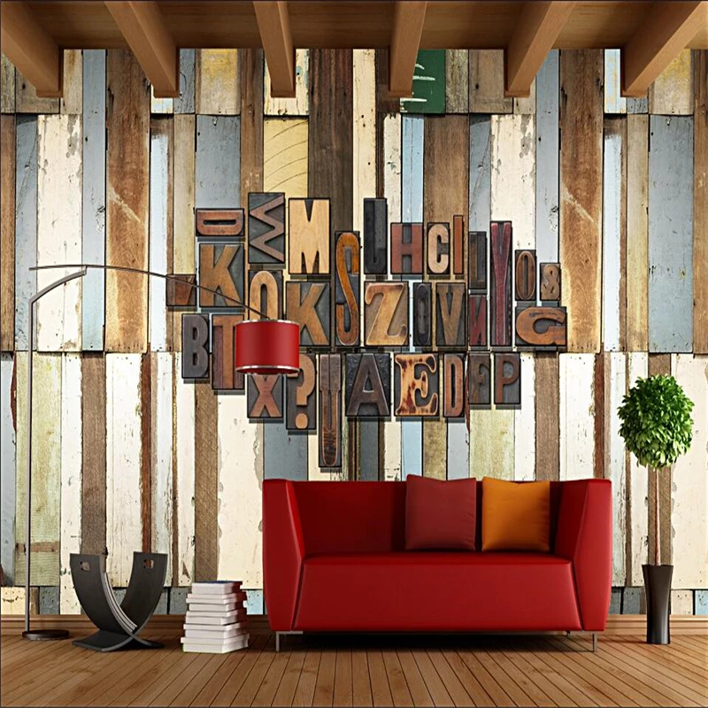 beibehang Wallpaper Mural Wall Sticker European Style Stereo Wooden Letter Bar Cafe Background Wall papel de parede
beibehang Wallpaper Mural Wall Sticker European Style Stereo Wooden Letter Bar Cafe Background Wall papel de parede