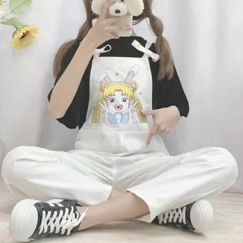Denim Jumpsuit Womens New Kawaii Sailor Moon Print Overalls Tops Tie Dye White Rompers Women Jumpsuit Elegant Women's Clothing
Denim Jumpsuit Womens New Kawaii Sailor Moon Print Overalls Tops Tie Dye White Rompers Women Jumpsuit Elegant Women's Clothing