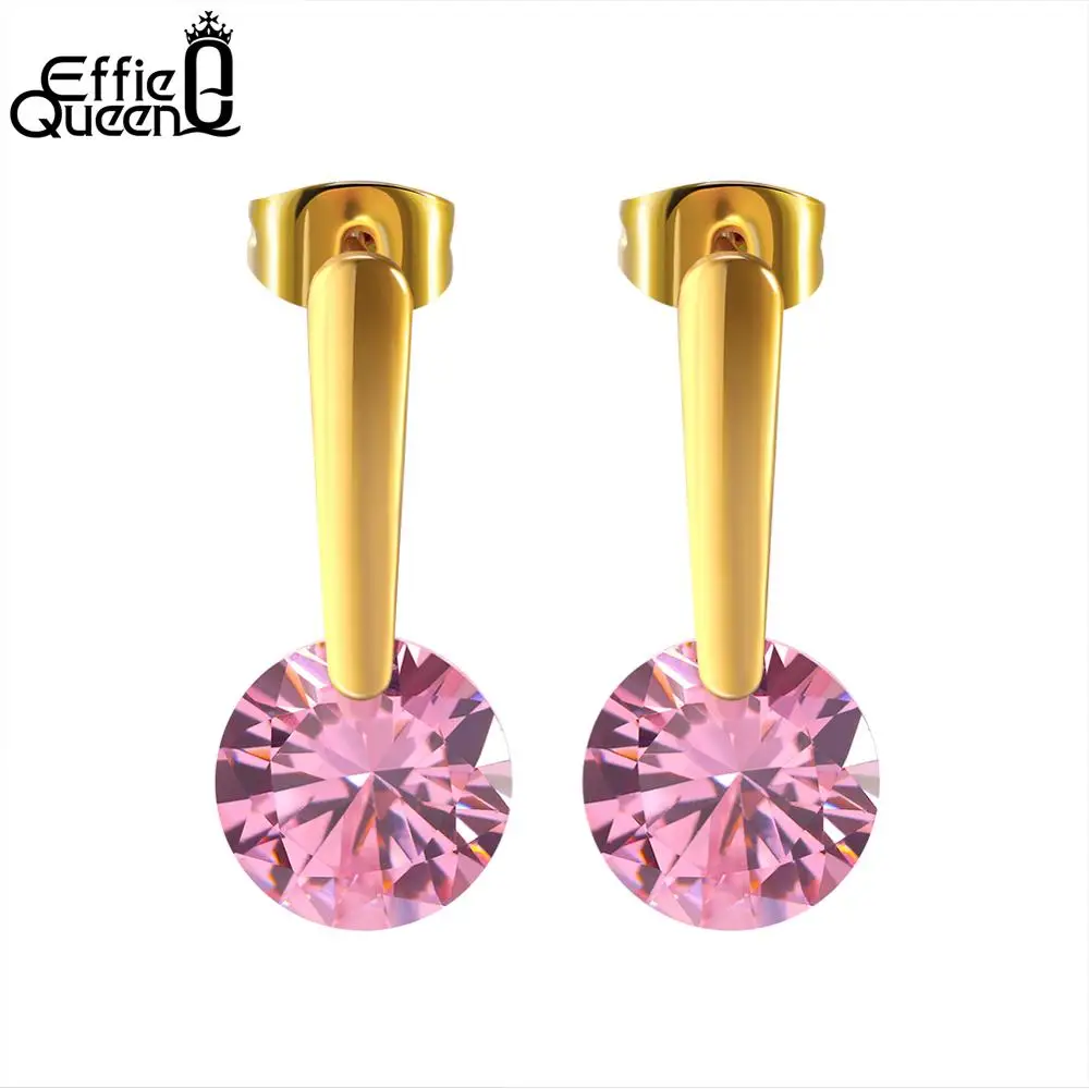 Effie Queen Austrian Long Round Colorful Crystal Earrings Stainless Steel Stud Earrings Elegant Earrings Jewelry for Women IE75
Effie Queen Austrian Long Round Colorful Crystal Earrings Stainless Steel Stud Earrings Elegant Earrings Jewelry for Women IE75