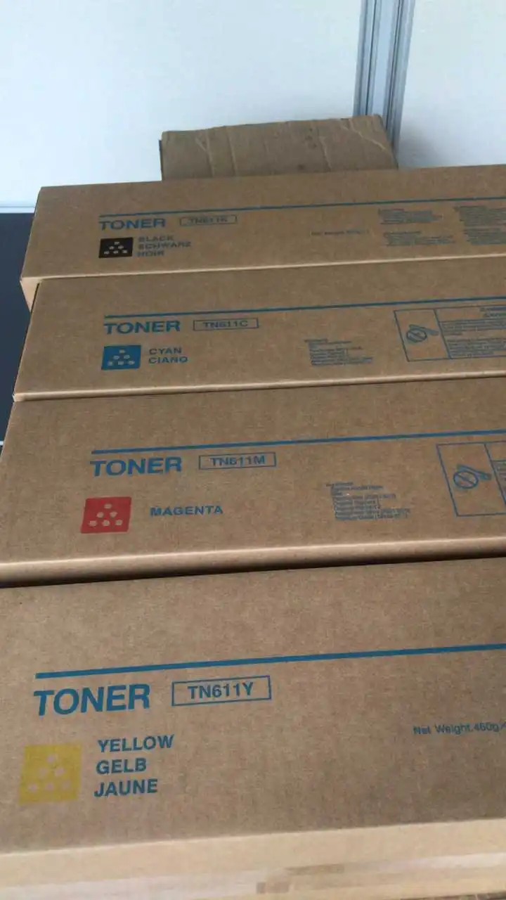 NEW TN611 Color Toner Cartridge compatible used For KONICA MINOLTA bizhub C451,C550,C650,4pc/lot COPIE toner kit perfect quality
NEW TN611 Color Toner Cartridge compatible used For KONICA MINOLTA bizhub C451,C550,C650,4pc/lot COPIE toner kit perfect quality