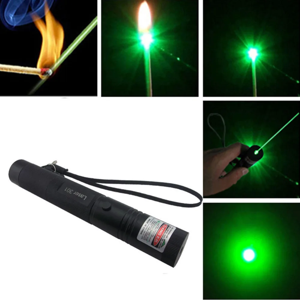 High Power Green Laser Pointer Pen 301 Adjustable Zoomable Focus Burning 532nm Continuous Line 500 to 10000 meters Laser range
High Power Green Laser Pointer Pen 301 Adjustable Zoomable Focus Burning 532nm Continuous Line 500 to 10000 meters Laser range