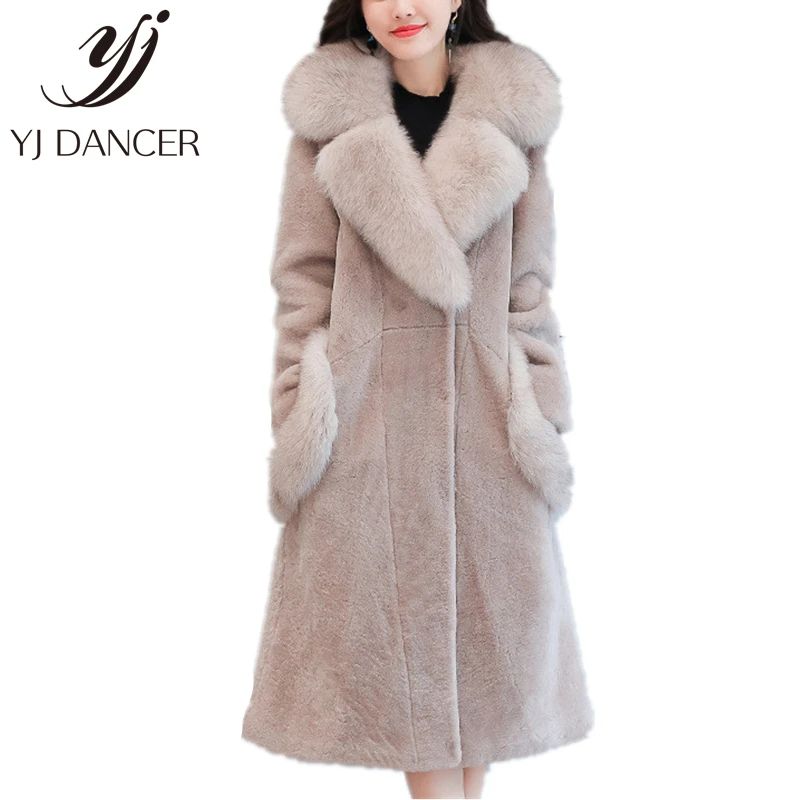 2018 Winter New Sheep Shearing Coat Female Fox Fur Collar Fur Coat Was Thin In The Long Section Thick Warm Woolen Coat YZH510
2018 Winter New Sheep Shearing Coat Female Fox Fur Collar Fur Coat Was Thin In The Long Section Thick Warm Woolen Coat YZH510