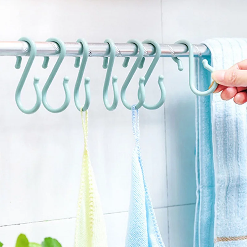 3 Color 8pcs/Bag Plastic Hanger Hanger Hooks S Shaped Hooks Organizer Shoes Holders Couture Powerful Multi-Function Durable
3 Color 8pcs/Bag Plastic Hanger Hanger Hooks S Shaped Hooks Organizer Shoes Holders Couture Powerful Multi-Function Durable