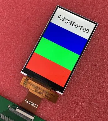 IPS 4.3 inch 40PIN HD TFT LCD Color Screen RM68120 Drive IC 480*800 RGB 24Bit interface
IPS 4.3 inch 40PIN HD TFT LCD Color Screen RM68120 Drive IC 480*800 RGB 24Bit interface