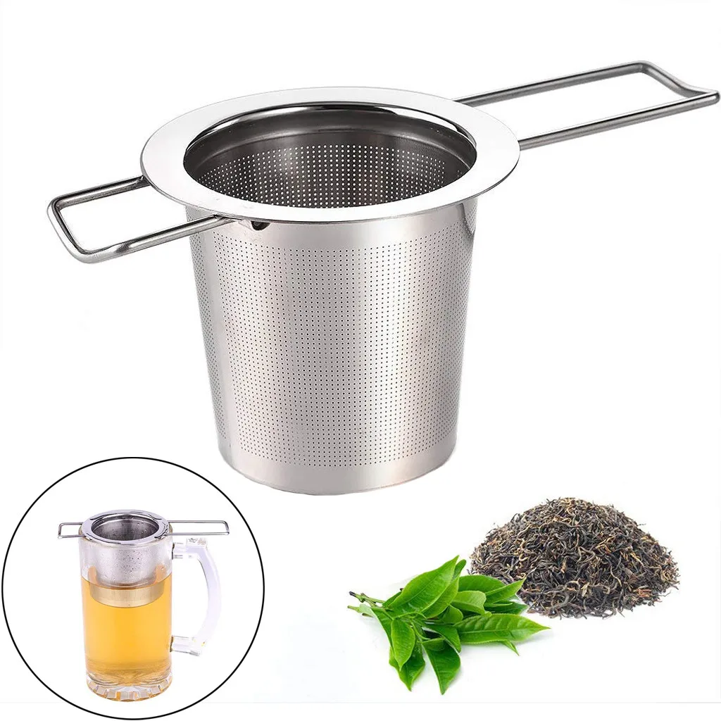 Mesh Tea Infuser Reusable Tea Strainer Teapot Stainless Steel Loose Tea Leaf Spice Filter Drinkware Kitchen Accessories #L
Mesh Tea Infuser Reusable Tea Strainer Teapot Stainless Steel Loose Tea Leaf Spice Filter Drinkware Kitchen Accessories #L