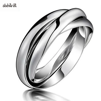 Steel Color Triple Band Rolling Ring 316l Stainless Steel 3 Bands Trinity Interlocking Interlocked Rolling Wedding Band Rings
Steel Color Triple Band Rolling Ring 316l Stainless Steel 3 Bands Trinity Interlocking Interlocked Rolling Wedding Band Rings
