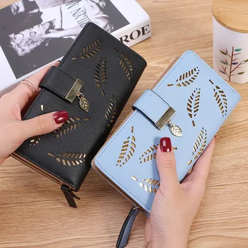 2018 fashion new women long wallet two fold hollow leaf purse student wallet clutch bag mobile phone card package
2018 fashion new women long wallet two fold hollow leaf purse student wallet clutch bag mobile phone card package
