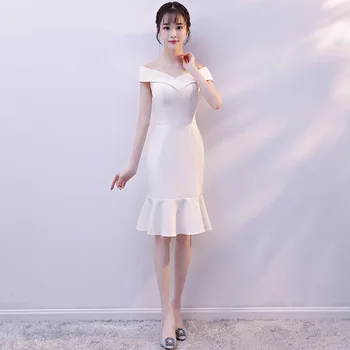 Novelty Lady Party Cheongsam Chinese Style Women Flower Qipao Classic Female Evening Mermaid Gowns Bridesmaid Wedding Dress
Novelty Lady Party Cheongsam Chinese Style Women Flower Qipao Classic Female Evening Mermaid Gowns Bridesmaid Wedding Dress