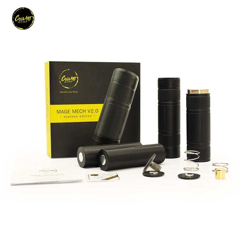 

Original Coilart Mage Mech V2.0 Stacked Edition Mech Vape Mod 25mm Powered By 18650/20700/21700 Vaporizer VS VGod Mech Mod