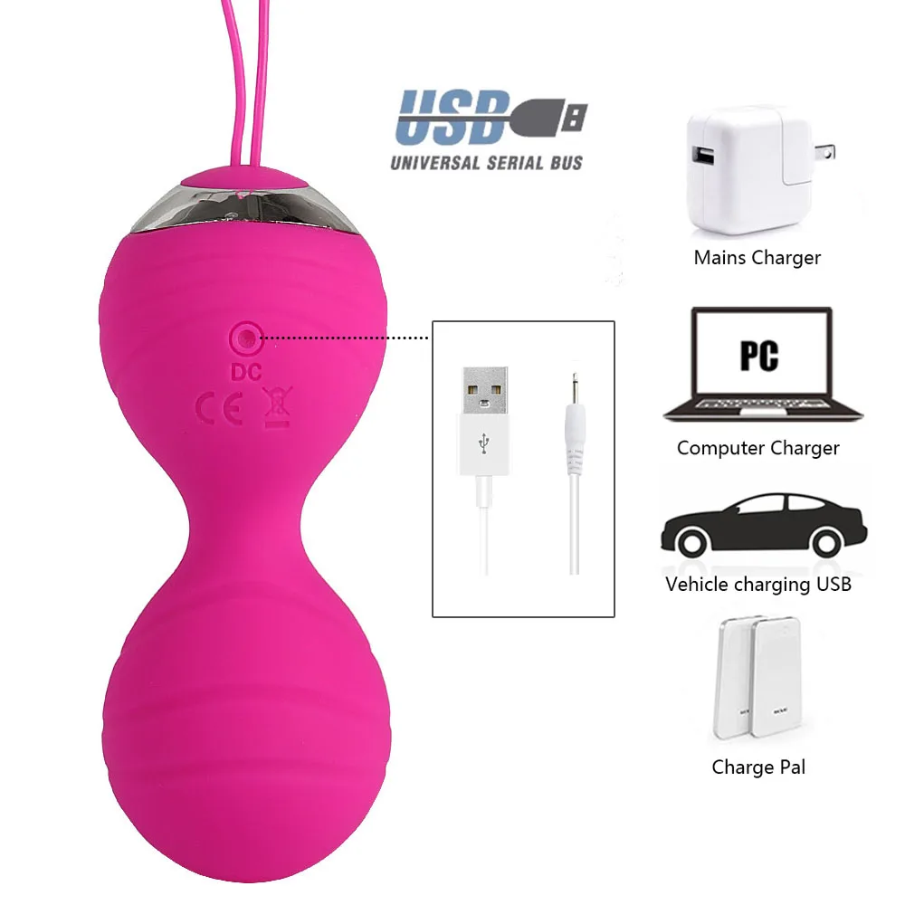 4 pcs Vaginal Tighten Exercise Kegel Balls Vibrator For Women Wireless Remote Vibrating Vagina Eggs Vibrator Sex Toy For Women (10)
