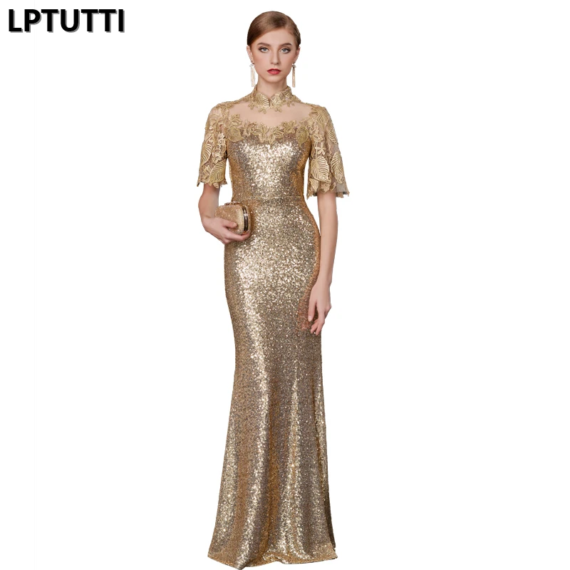 LPTUTTI Sequin Gratuating New For Women Elegant Date Ceremony Party Prom Gown Formal Gala Luxury Long Evening Dresses
LPTUTTI Sequin Gratuating New For Women Elegant Date Ceremony Party Prom Gown Formal Gala Luxury Long Evening Dresses