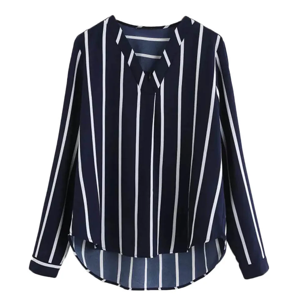MUQGEWt op female Autumn Women V-Neck Casual Polka Striped Print Full Sleeve Top Blouse top female body slim female
MUQGEWt op female Autumn Women V-Neck Casual Polka Striped Print Full Sleeve Top Blouse top female body slim female