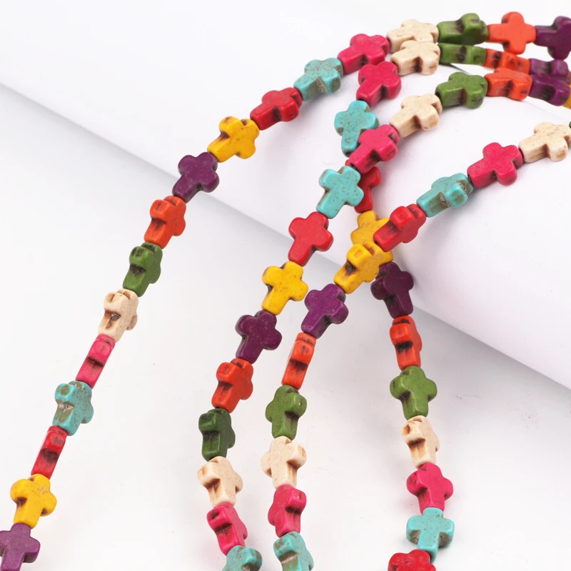 8*10mm Colorful Synthetic Cross Stone Beads 160Pcs/Lot Charms Spacer Bead Handcrafts For Jewelry Marking
8*10mm Colorful Synthetic Cross Stone Beads 160Pcs/Lot Charms Spacer Bead Handcrafts For Jewelry Marking