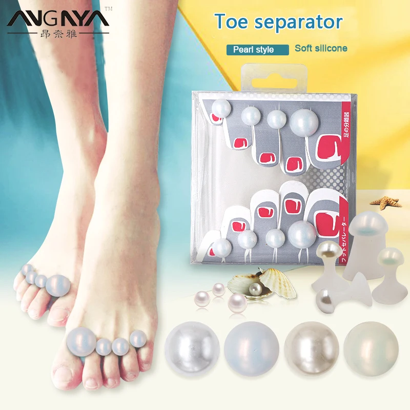 ANGNYA 8Pcs Cute Soft Silicone Toe Separator Finger Toe Splitter Mermaid Shining Pearls Rhinestones Foot Care Pedicures Tools
ANGNYA 8Pcs Cute Soft Silicone Toe Separator Finger Toe Splitter Mermaid Shining Pearls Rhinestones Foot Care Pedicures Tools