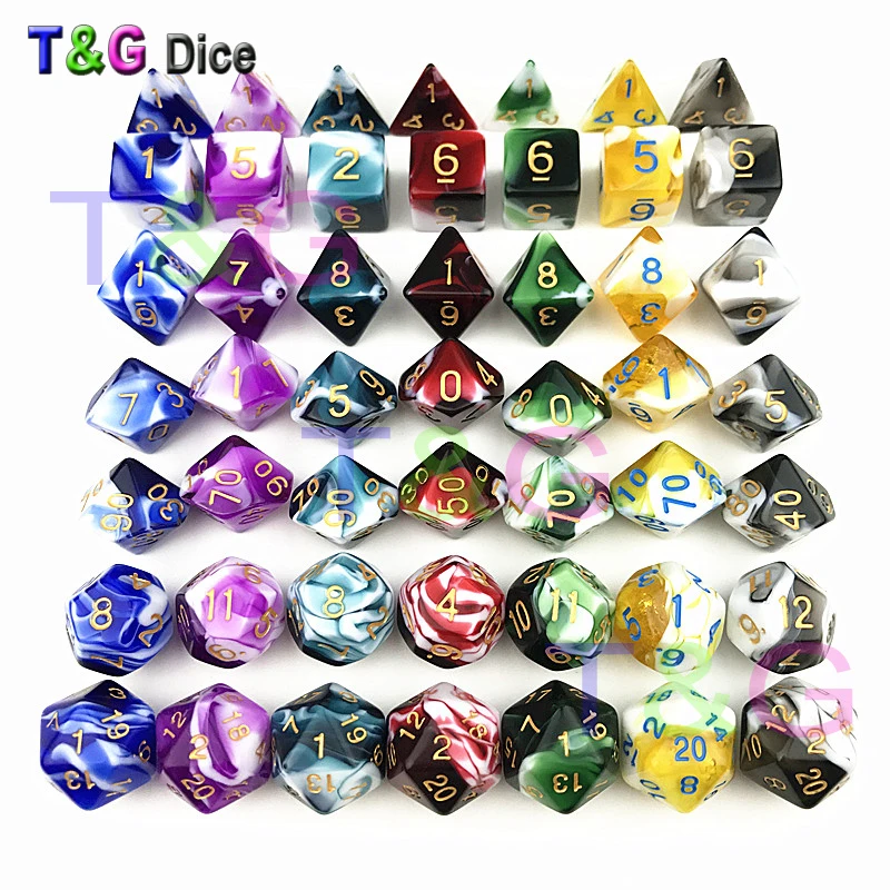 New 7PCS TRPG Dice for Dungeons & Dragons D4-D20 Multi Sided Games Dices Desktop Polyhedral Set Acrylic Plastic Toy Kit
New 7PCS TRPG Dice for Dungeons & Dragons D4-D20 Multi Sided Games Dices Desktop Polyhedral Set Acrylic Plastic Toy Kit