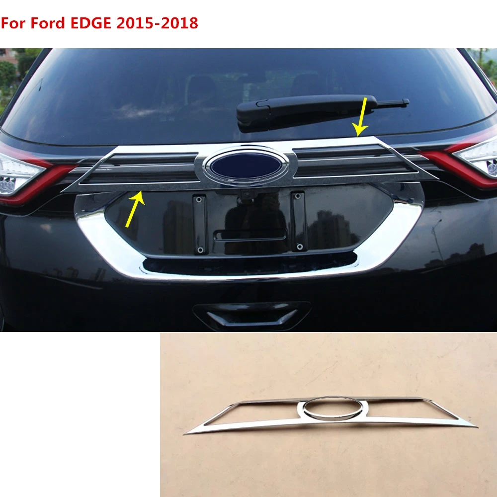 For Ford EDGE 2015 2016 2017 2018 car cover auto body Rear back bumper cover ABS chrome Wrap license trim frame lamp panel 1
For Ford EDGE 2015 2016 2017 2018 car cover auto body Rear back bumper cover ABS chrome Wrap license trim frame lamp panel 1