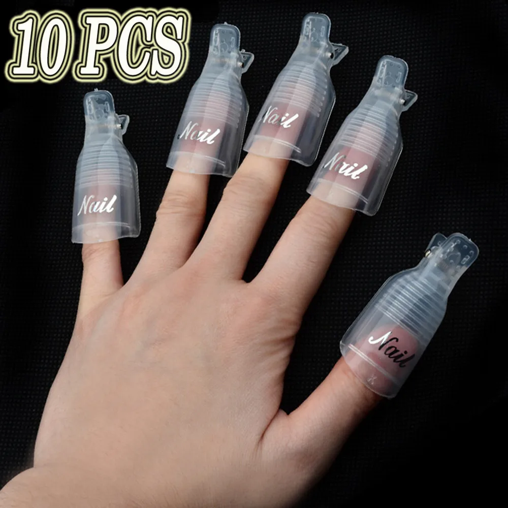 10PCs Plastic Nail Art Soak Off Cap Clip Plastic nail removal Nail Care women Manicure UV Gel Polish Remover Wrap Tool Fashion
10PCs Plastic Nail Art Soak Off Cap Clip Plastic nail removal Nail Care women Manicure UV Gel Polish Remover Wrap Tool Fashion