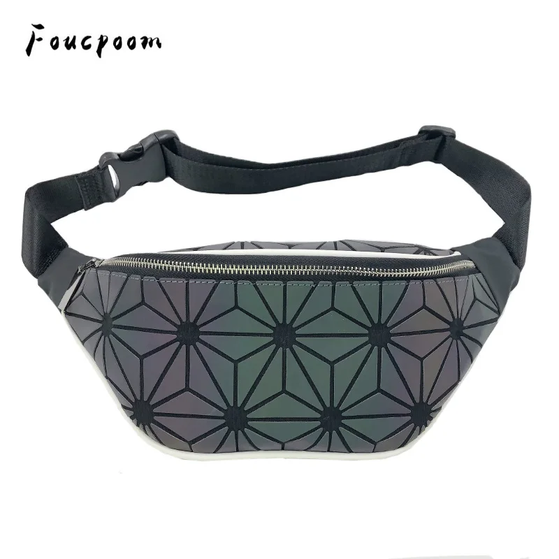 2019 Fanny Pack Women Belt Bag PU Geometry Waist Bag Fashion Women's Purse Luminous Messenger Shoulder Chest Bags pochete homem
2019 Fanny Pack Women Belt Bag PU Geometry Waist Bag Fashion Women's Purse Luminous Messenger Shoulder Chest Bags pochete homem