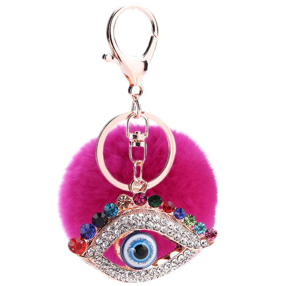Turkish Eye Keychain 2016 New Fur Pom Pom Keychain Fluffy Car key Chain Key Ring for Handbag Women Girls Keyring Pandent
Turkish Eye Keychain 2016 New Fur Pom Pom Keychain Fluffy Car key Chain Key Ring for Handbag Women Girls Keyring Pandent