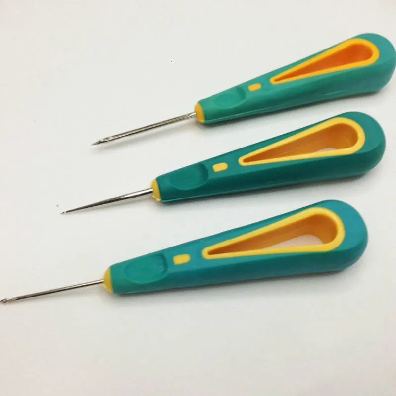 1pc Rubber Handle Tool Awl Hand Stitching Taper Leathercraft Needle Tool Kit Craft Sewing Supplies
1pc Rubber Handle Tool Awl Hand Stitching Taper Leathercraft Needle Tool Kit Craft Sewing Supplies