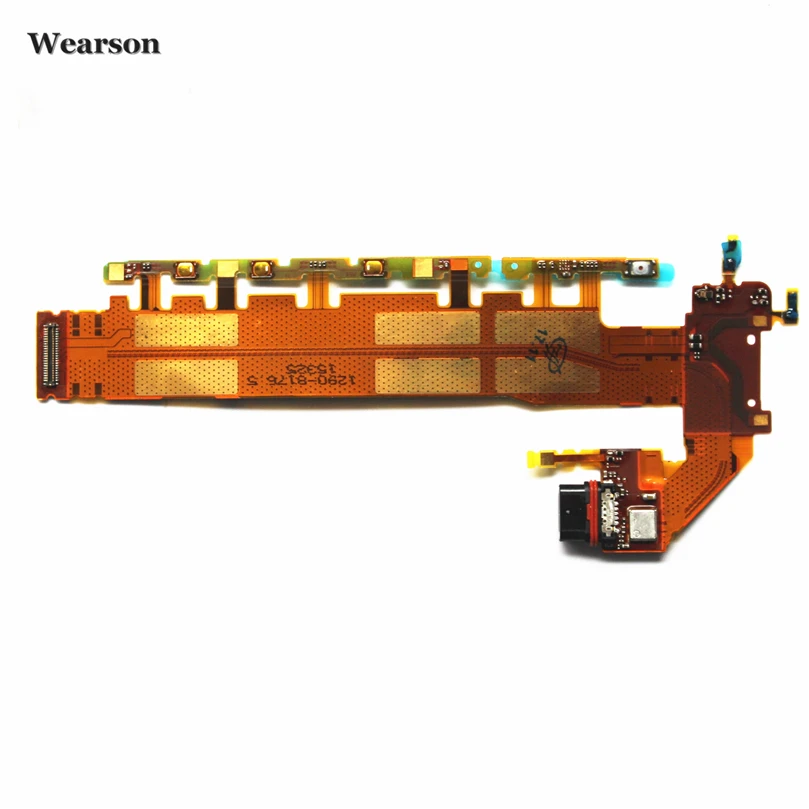 For Sony Xperia Z4 Z3+Dual E6533 USB Port Board Power Button Volume Control Camera Key Flex Cable FPC Tested High Quality (1)