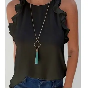 Plus Size Womens Boho Tank Top Vest Ruffles Sleeveless Solid Loose Summer Beach Casual Blouse
Plus Size Womens Boho Tank Top Vest Ruffles Sleeveless Solid Loose Summer Beach Casual Blouse